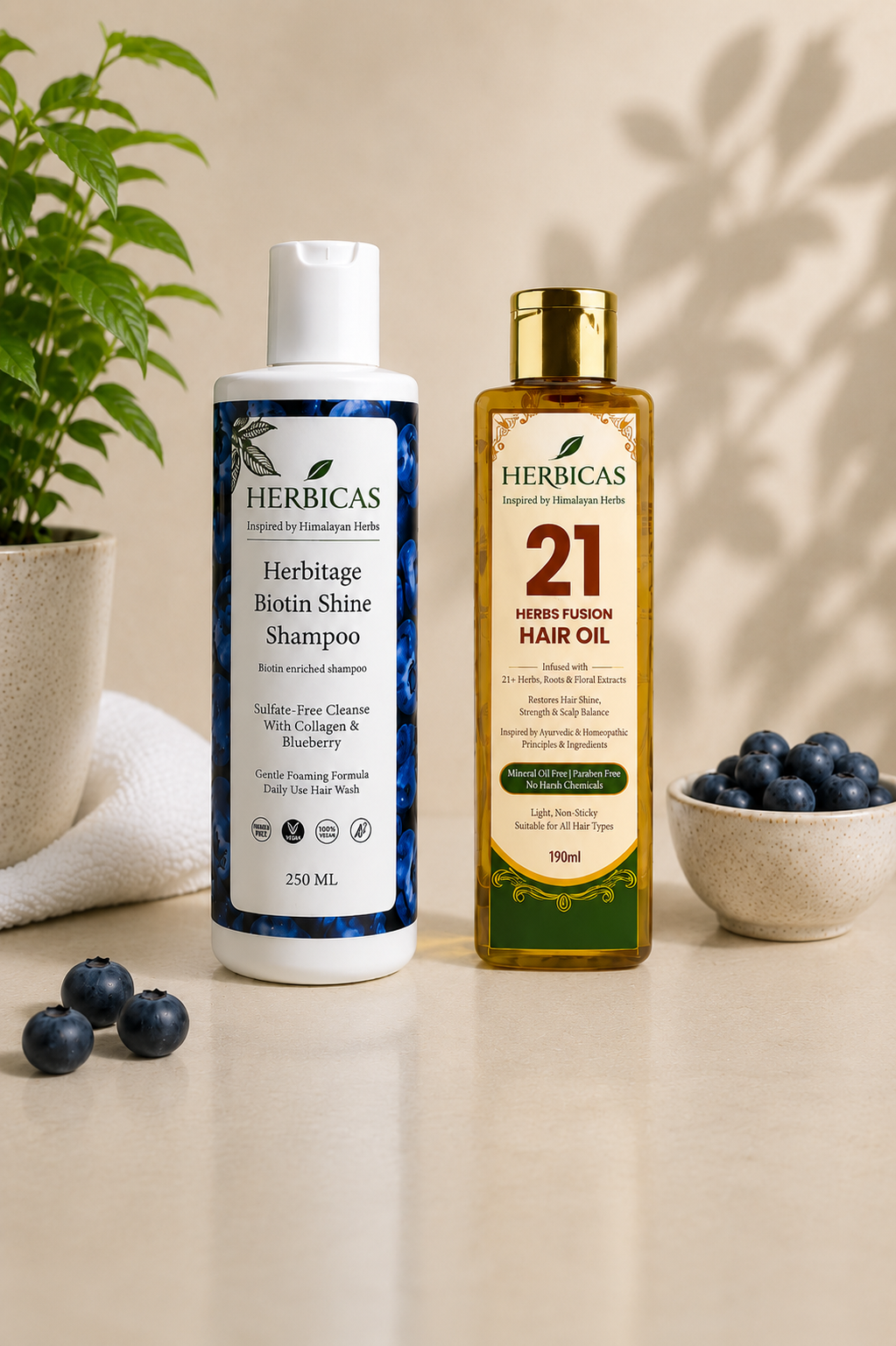 Biotin + 21 Herbs Hair Therapy Combo